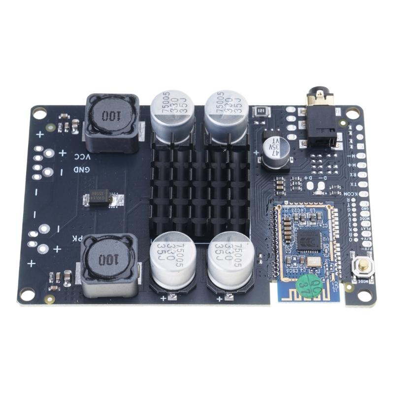 Bluetooth-compatible 5.0 Power Amplifier Board Mono 80W/100W AUX Input Line In Supports Serial Port Renaming Password