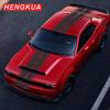 For Dodge Challenger SXT RT Rally Racing Style Auto Stripe Kit Vinyl Decals Hood Roof Rear Trunk Stickers Car Tuning Accessorie U444