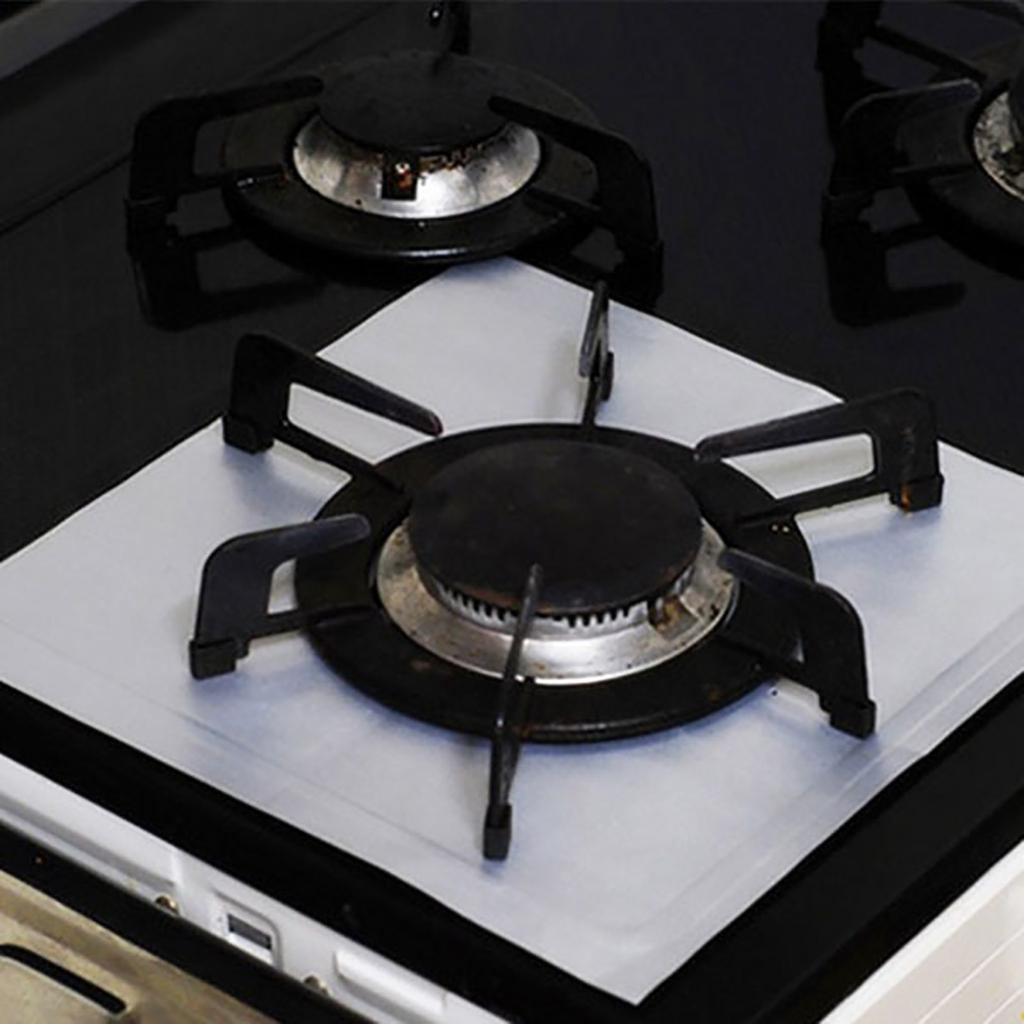 Stove Surface  Pad High Temperature Oil Proof Antifouling Cleaning Pad 2PC