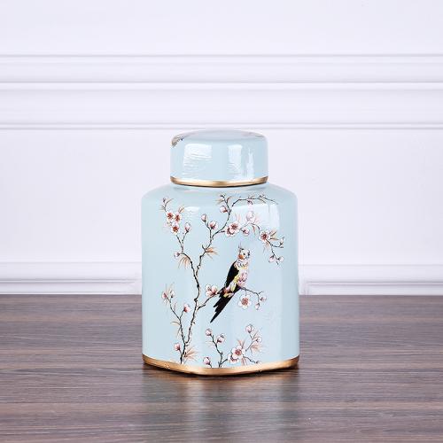 Американская Кантри Керамическая Ваза Цветочный Декор Домашняя Гостиная Обеденный Стол Ваза Декор Конфеты Сухофрукты Контейнер Банка