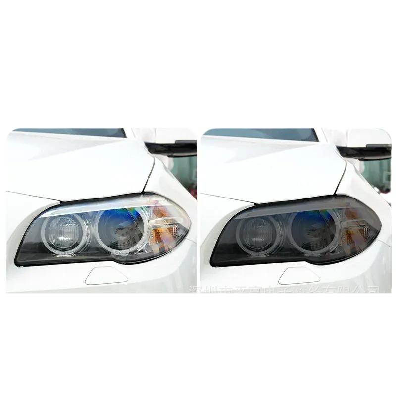 BMW 5 Series F10 F11 F07 G31 G30 Headlight Protection Film - Transparent/Smoked Black TPU