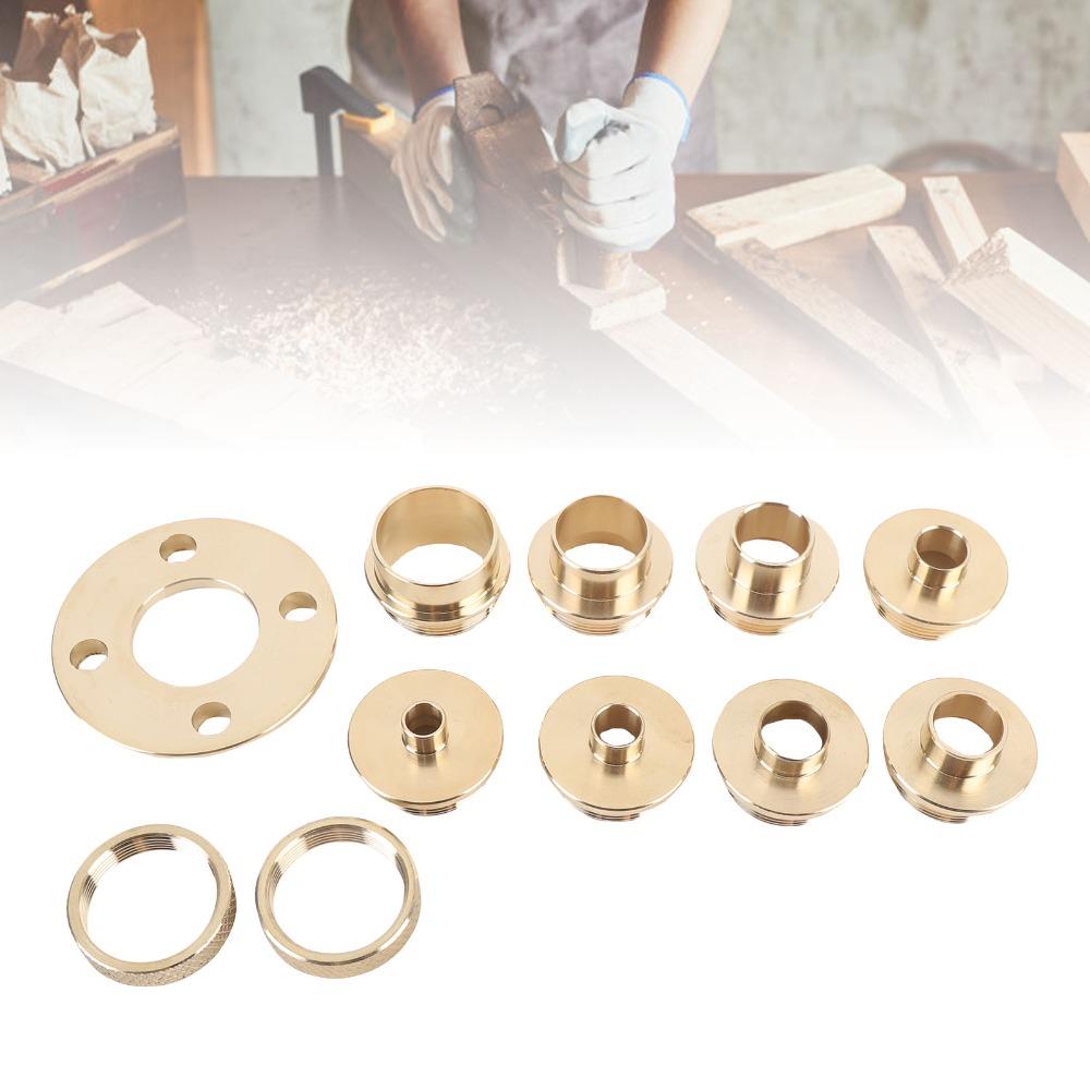 11 Pcs Premium Router Guide Kit Brass Router Bushing Guide Set Router Template Guide Woodworking