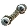 Pet Dog Bite Resistant Braided Rope Knot Dumbbell Teeth Grinding Toy For Medium Large Dogs