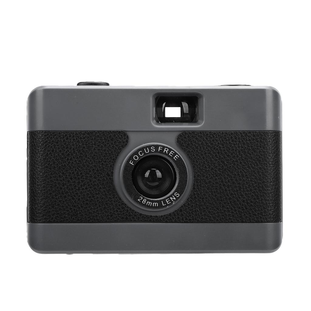 35mm Film Camera Vintage Style Reusable Camera Built In Flash for Travel Photography Black