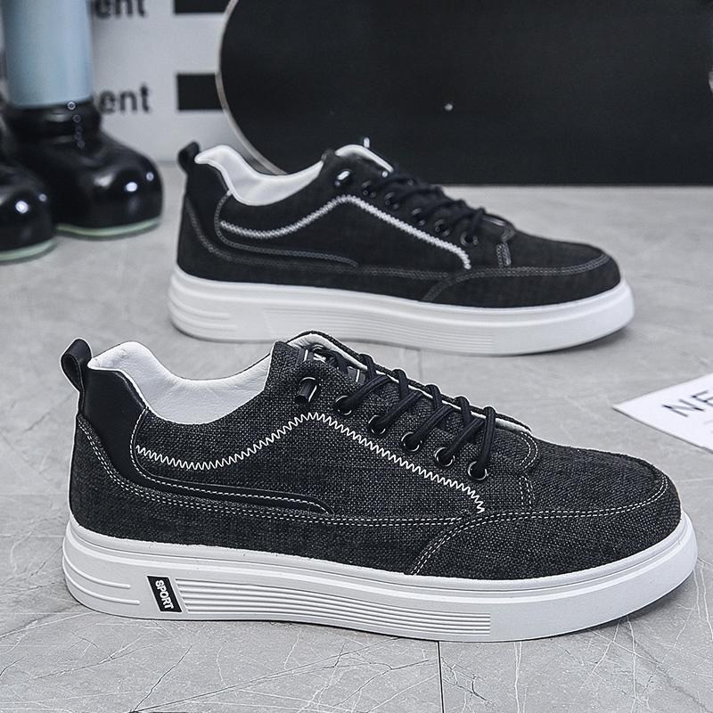 Men Shoes New Breathable Canvas Shoes Flats Sport Sneakers Fashion Men Casual Walking Running Shoes