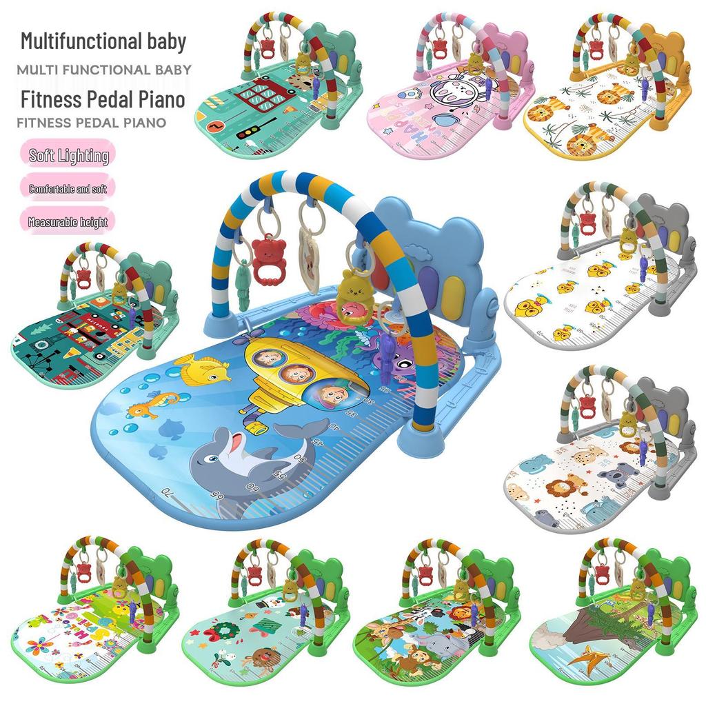 Free Shipping Baby Musical Kick & Play Gym: 0-36 Months Enlightenment Fitness Rack & Early Education Play Mat