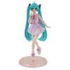 New 21cm Anime Figure Hatsune Miku Pink Skirt Green Long Haired Girl Desktop Decoration Collection PVC Model Toys Kids Gifts