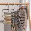 Multi-Layer Stainless Steel Pants Hanger, Space-Saving Closet Organizer Rack for Trousers Skirts
