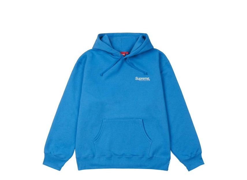 Supreme Worldwide Hooded Sweatshirt Blue