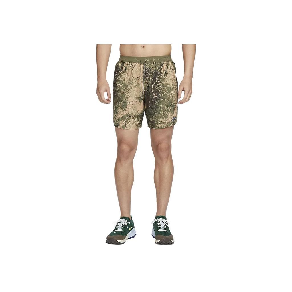 Nike Stride Quick-Drying Lightweight Breathable Casual Shorts Men shorts Olive-Green Black FN3315-222