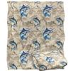 JQ Licensing Jl-Jp-Jq Silky Tiki Flower Fishing Supersoft Blanket