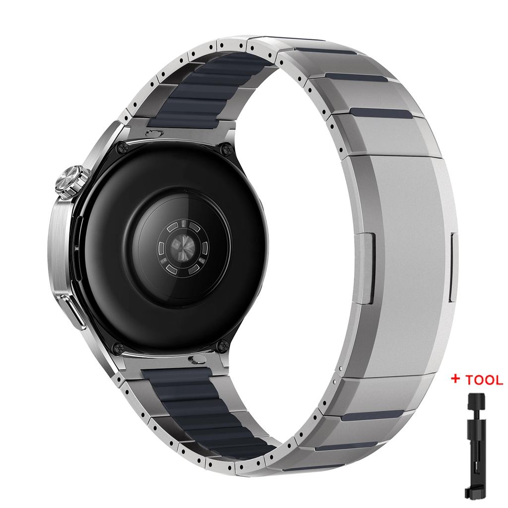 22mm Stainless Steel Strap for Huawei Watch GT6 6Po GT5 4Pro 46mm Metal Silicone Bracelet for Samsung Galaxy Watch 46mm Gear S3