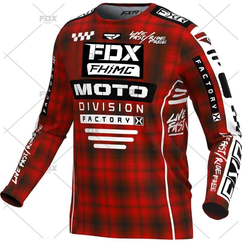 2024 Maglia da Downhill da Corsa Mountain Bike Motocicletta Ciclismo Crossmax Camicia Ciclismo Abbigliamento per Uomo Maglia MTB MX Ranger Fdx DH