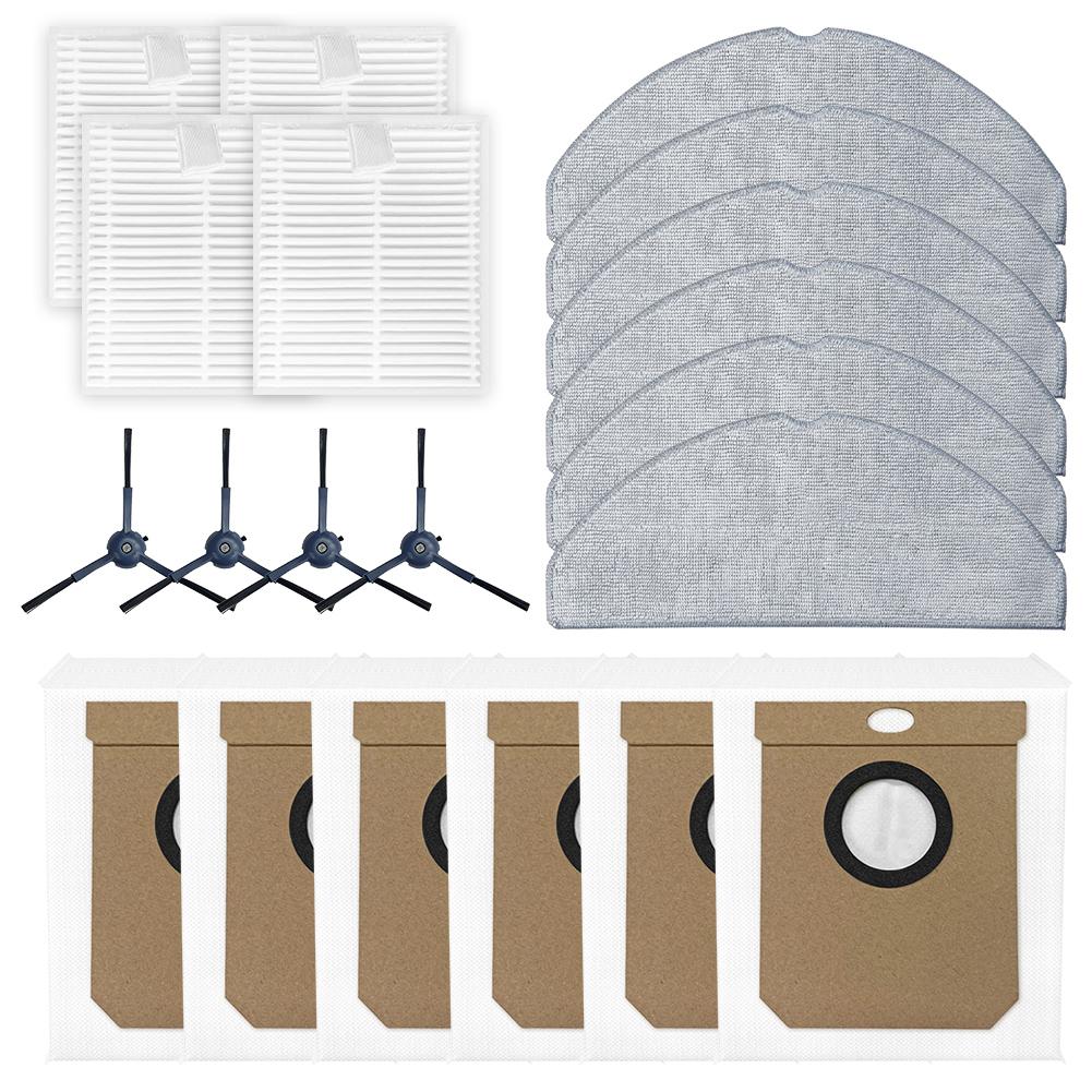 

Side Brush Filter Mop Cloth Dust Bag Replacement Kit For Cecotec For Conga 8490 For Ultimate Power Series Brushes Bags Cloths