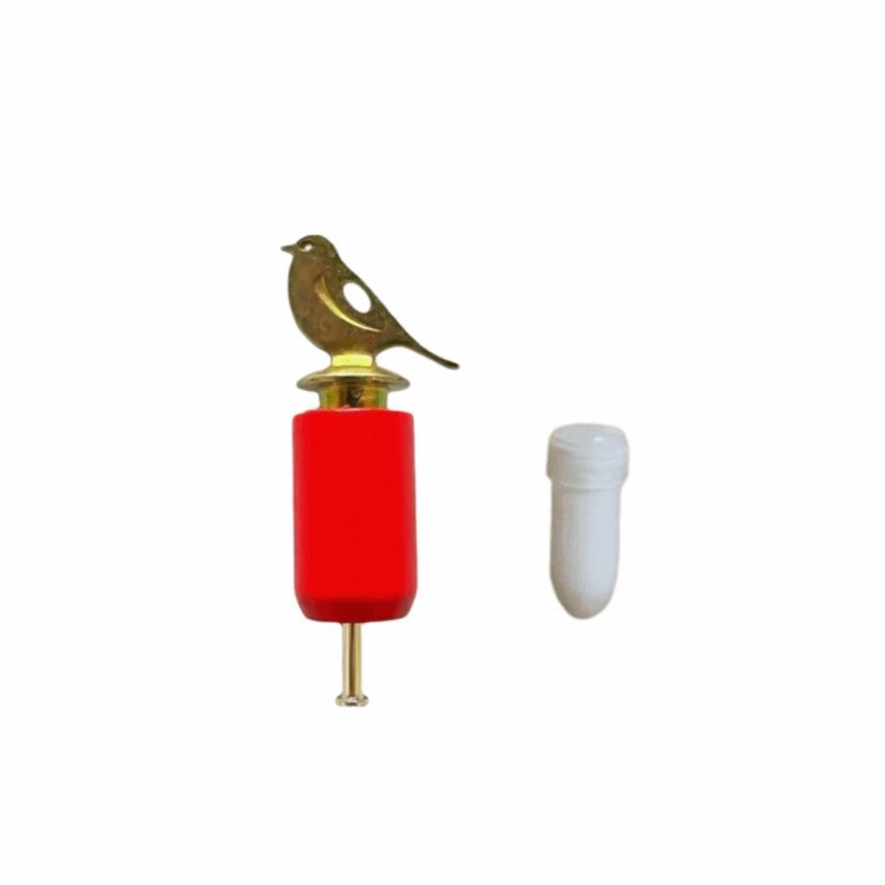 Realistic Bird Training Whistle Wooden Bird Caller Creative Sound Maker  Outdoor Play красный
