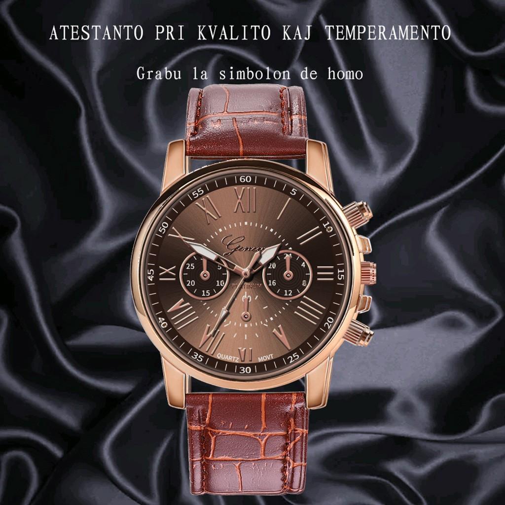 

New Fashion Women Leather Band Quartz Analog Wrist Watch червоний