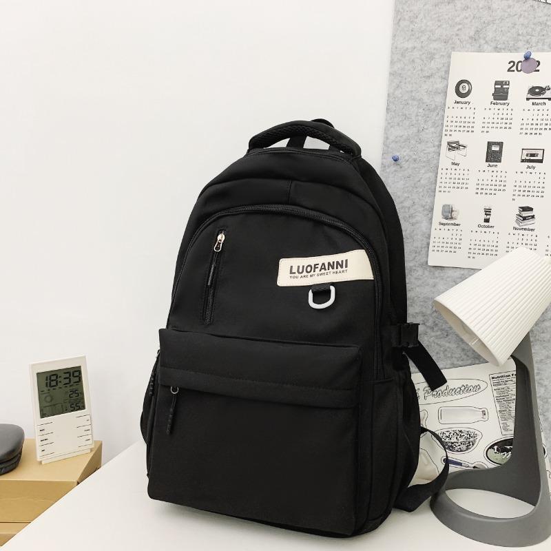Simple schoolbag, boys, college students, high school students, largecapacity girls, backpack, college style, Korean version, couple backpack.