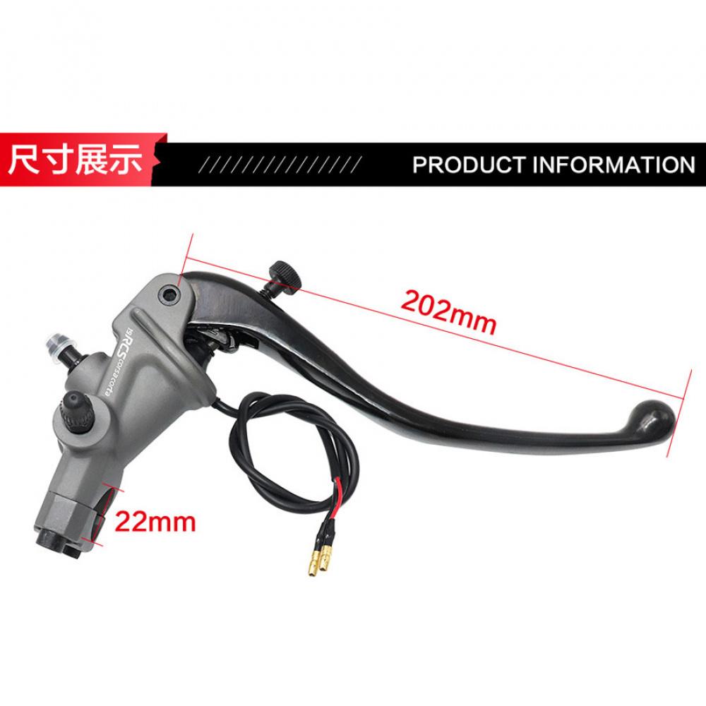 Pair CNC 19 RCS Motorcycle Brake Master Cylinder Cable clutch Radial Brake Pump 22mm Universal