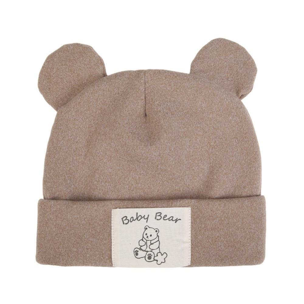 Windproof Beanies Bonnet Cute Bear Ear Ear Protection Cap New Pullover Hat  Autumn Winter