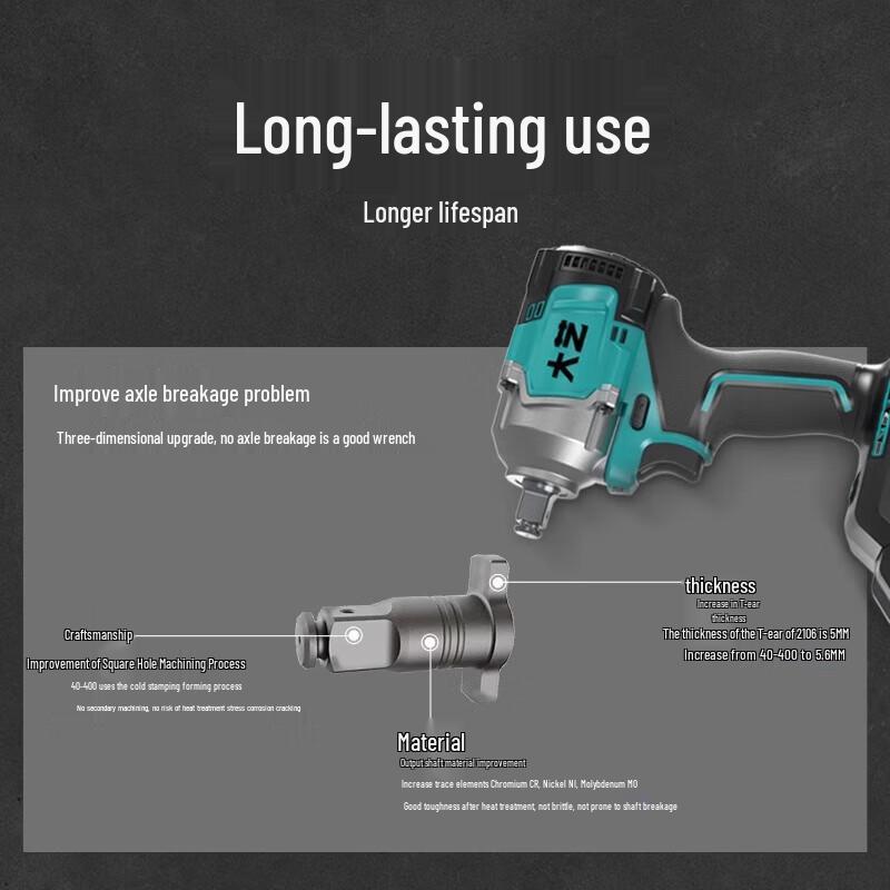 Dayi Cordless Electric Impact Wrench CN plug (adapter included)