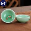 6 Teile/satz Büro Tee Tasse Kreative Seladon 3D Fisch Teetassen Knistern Glasur Reise Tee Schüssel Porzellan Kung Fu Wasser Becher drink