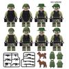 M8011 Green Anti-Terrorism Swat M8086 M8162 Russian Army Building Block Figurine Small Particle Toy