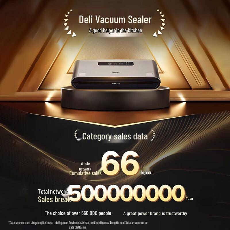 Deli Automatic Food Vacuum Sealer Machine CN plug (adapter included)