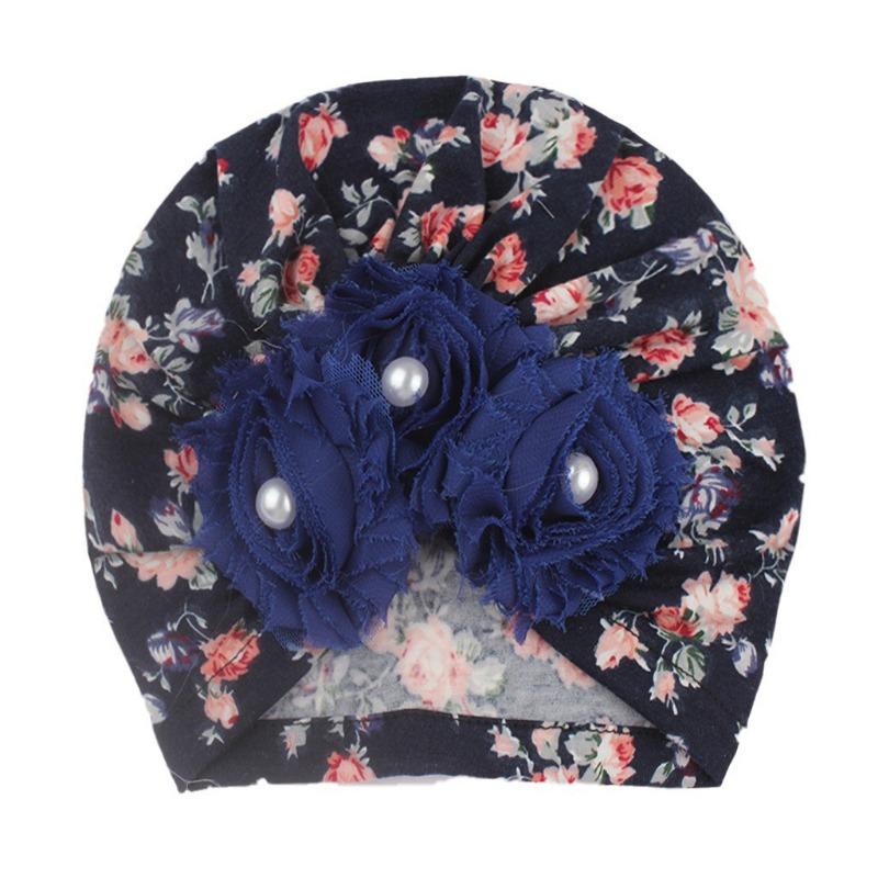 New baby pullover hat, cute sunflower children's hat, thin breathable baby fetal hat
