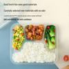 Temeiju Disposable 4-Compartment Food Containers