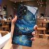 2D Mountain Lake Starry Sky Pattern Mobile Phone Case for Samsung S26 S25 S24 S23 S22 S21 S20 A56 A36 A16 Glass Protective Cover