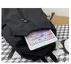 Large Capacity Solid Color Canvas Backpack - University & High School Bookbag