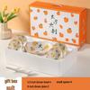 Chinese Style Ceramic Gift Bowl Set: Creative Tableware with Spoon and Plate - Great Luck and Fortune