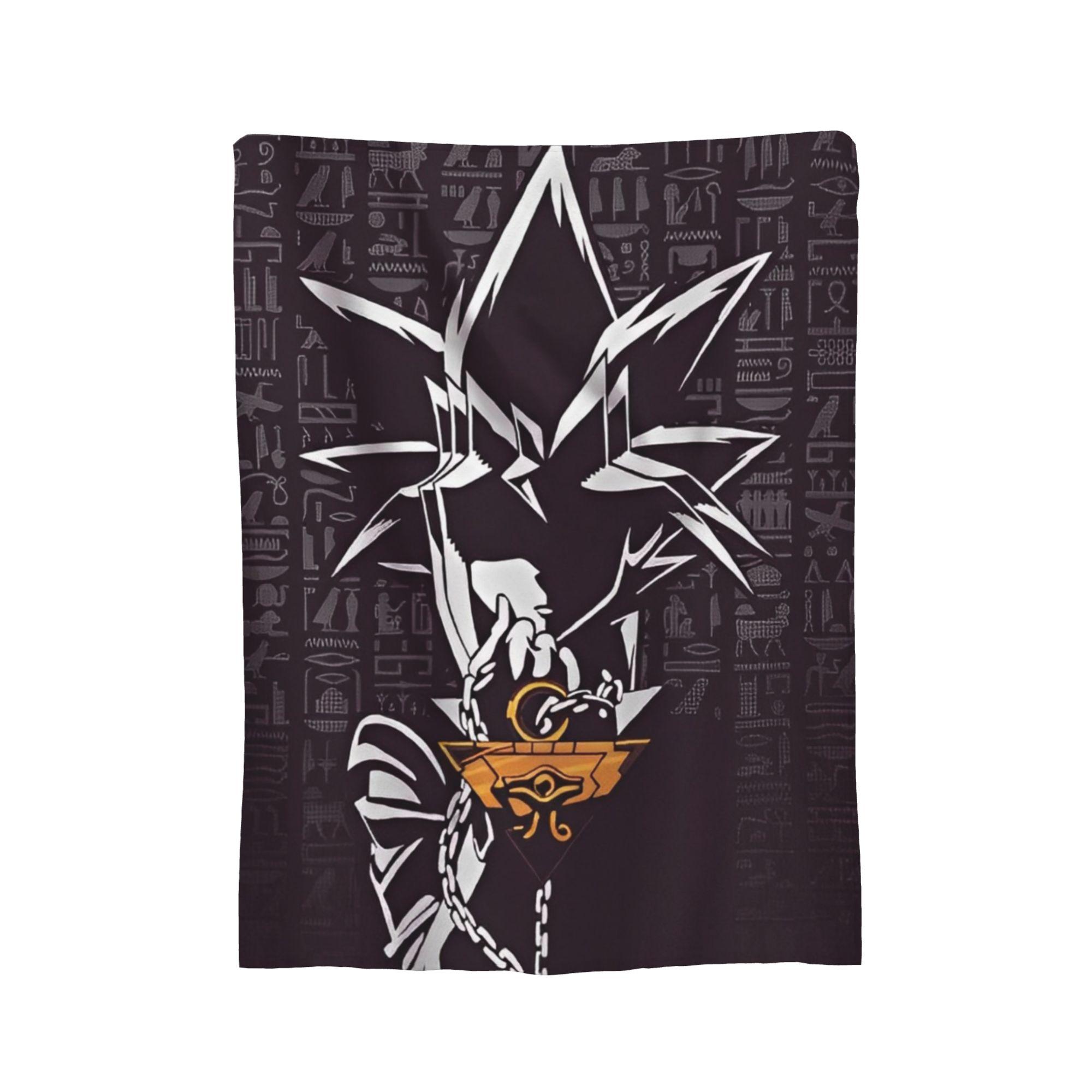 

Duel Master - Egyptian Cards Knitted Blankets Fleece Yu-Gi-Oh! Super Warm Throw Blanket for Car Sofa Couch Bedspread 100x150cm