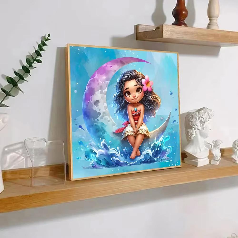 Diamond Painting Princess Moana 5D DIY Diamond Embroidery Mosaic Art Rhinestone Picture Cross Stitch Kits Home Decor