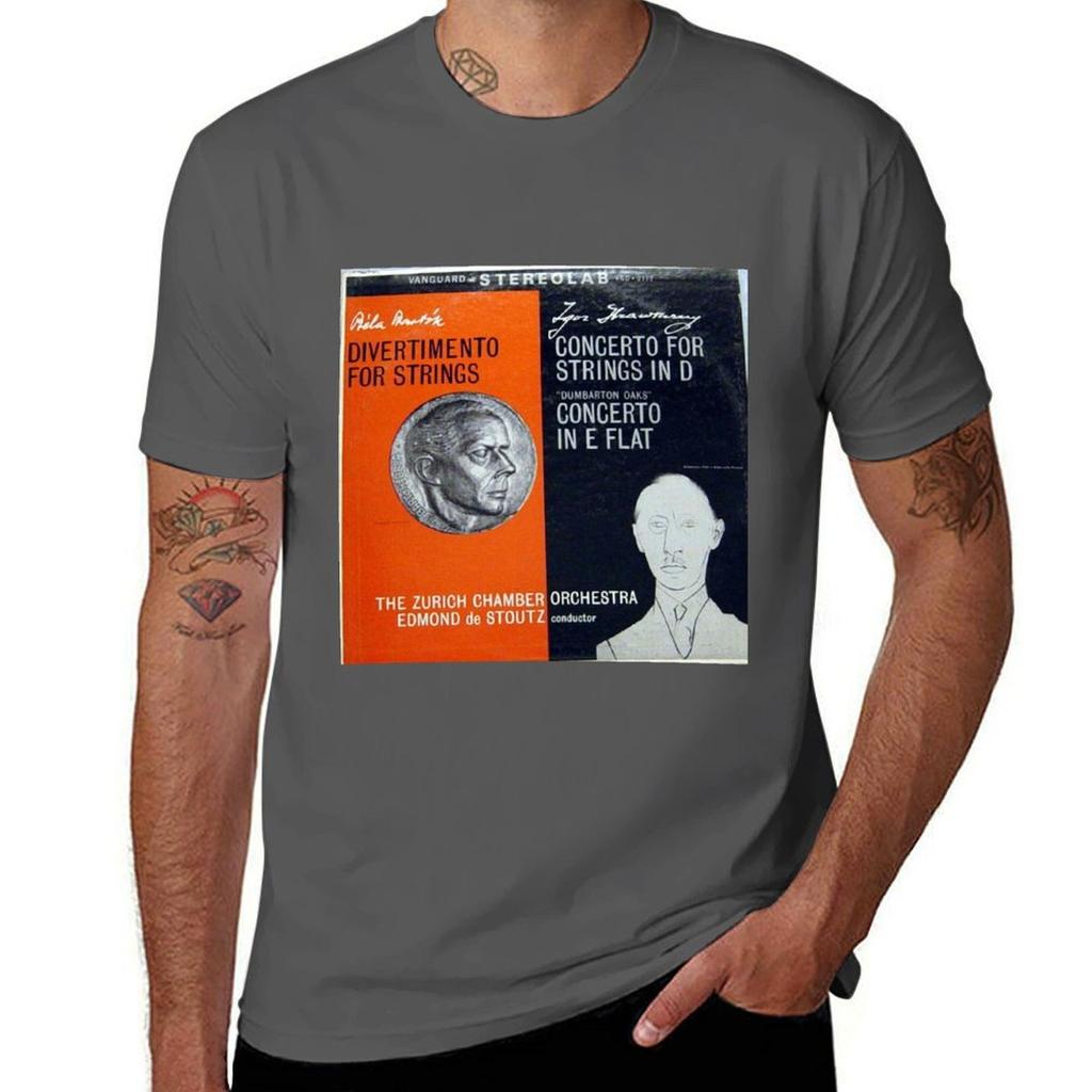 Stravinsky, Igor, Bartok, Bela, Zurich, Classical, Avant Garde T-Shirt Cotton T Shirt Pack Unisex T Shirt Graphic T-Shirt