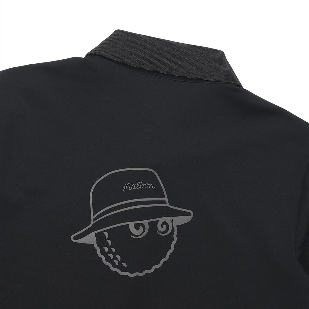 MALBON GOLF Basic Collared Comfort T-Shirt Black (Woman)