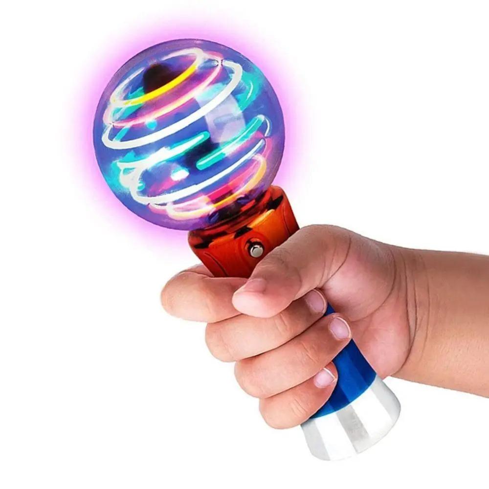 Spinning Light Show Plastic Wand Light Up Ball Wand Colorful Led Wand For Perfect For Parties And Celebrations