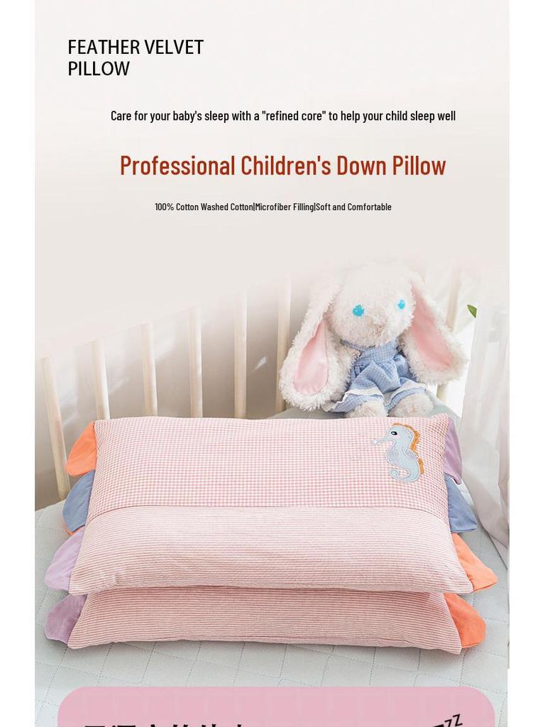 Pure Cotton Cartoon Pillowcase for Kids - Cute, Zippered Cover for Boys & Girls