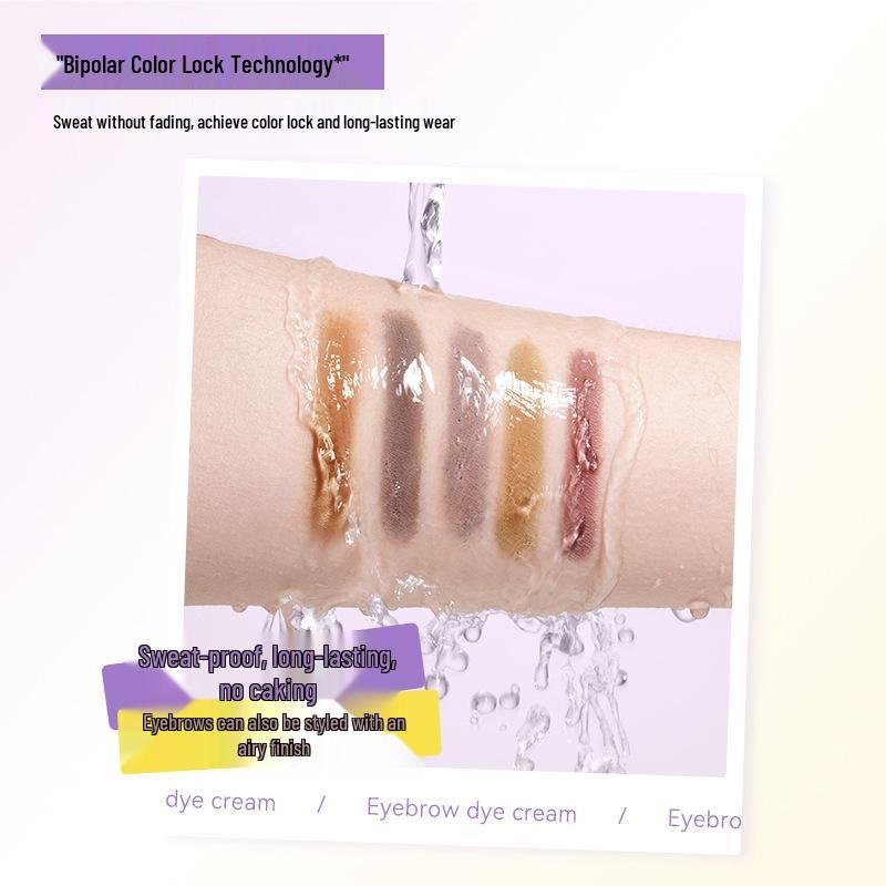 Feilin Ka Koreanischer Augenbrauen-Tönstift, Wasserdicht & Langanhaltend, Natürliche neblige Textur, Schweißfest, Farbecht, Hellbraun für Frauen.