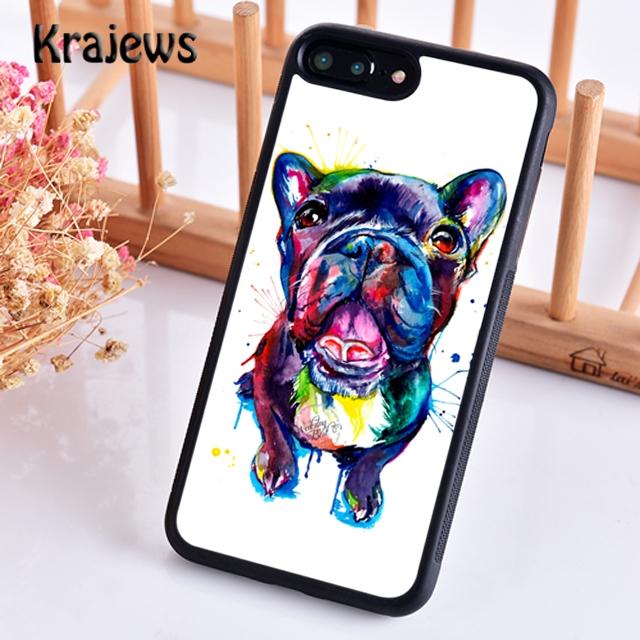 Krajews Cute Funny French Bulldog Phone Case Cover For iPhone 17 Air 16 15 14 plus 11 12 pro max coque Fundas