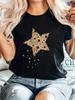 Women's Plus Size Casual Sporty T-Shirt, Star Y2K Style Print, Comfort Fit Short Sleeve Tee, Fashion Breathable Casual Top