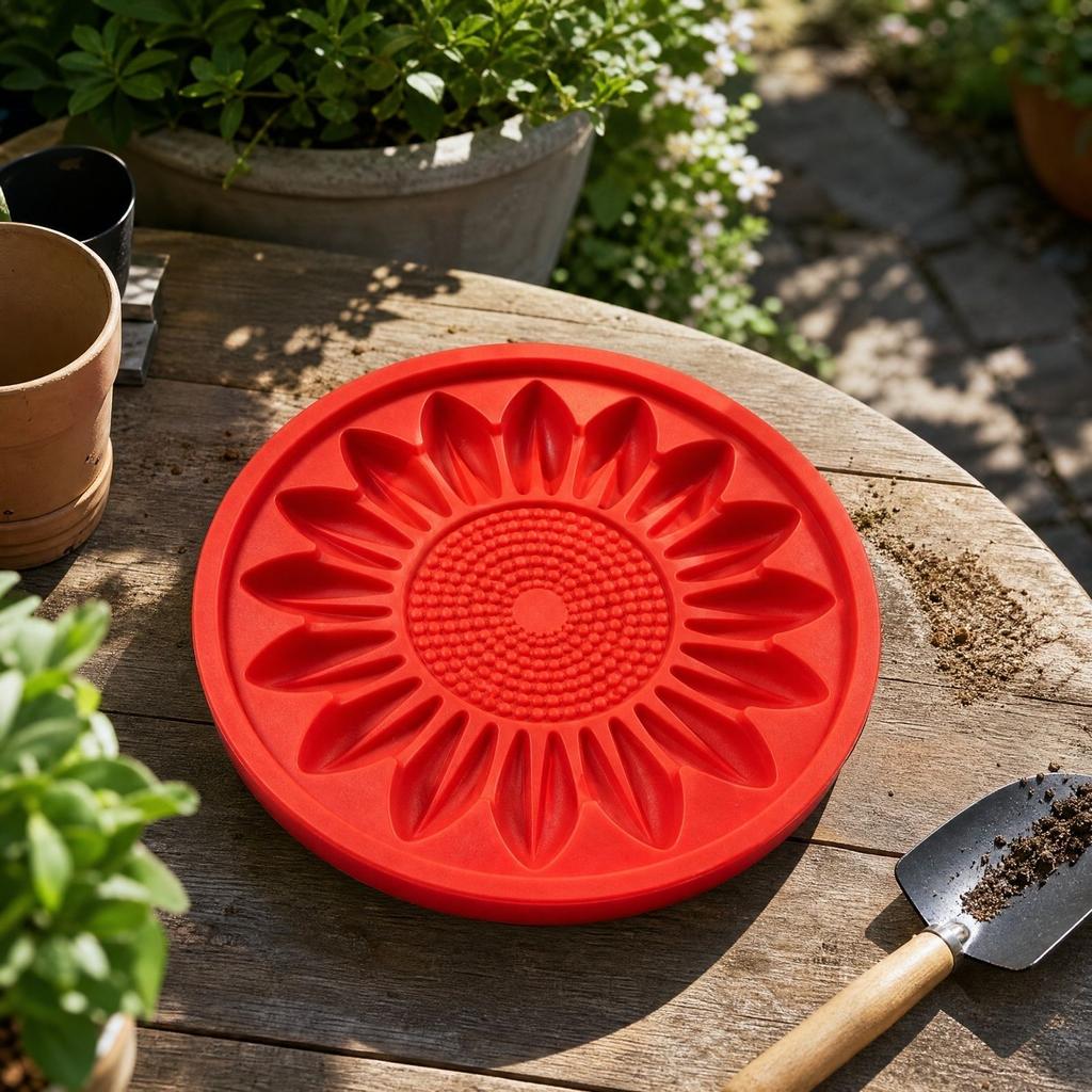 Sunflower Stepping - DIY Concrete for Garden Path, Walkway, or Patio