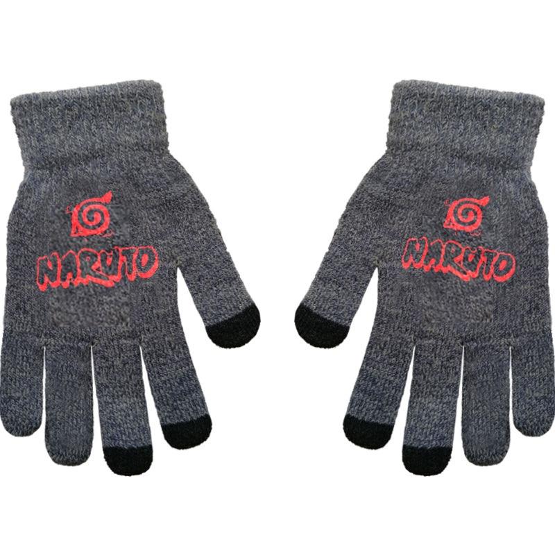 Black Butler Charles Sebastian Anime Online Game Peripheral Gloves Gray Full-finger Autumn and Winter Warm and Cold Protection