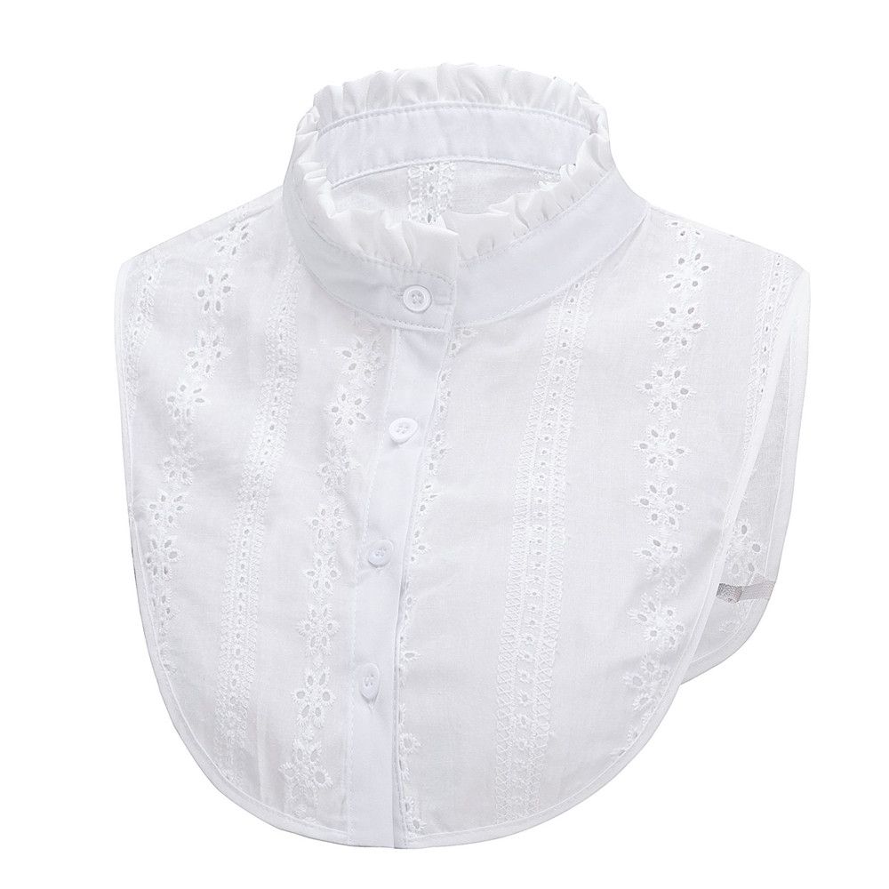 Vintage Detachable Cotton Lapel Blouse Top Clothes Accessories False Tie Shirt Fake Collar