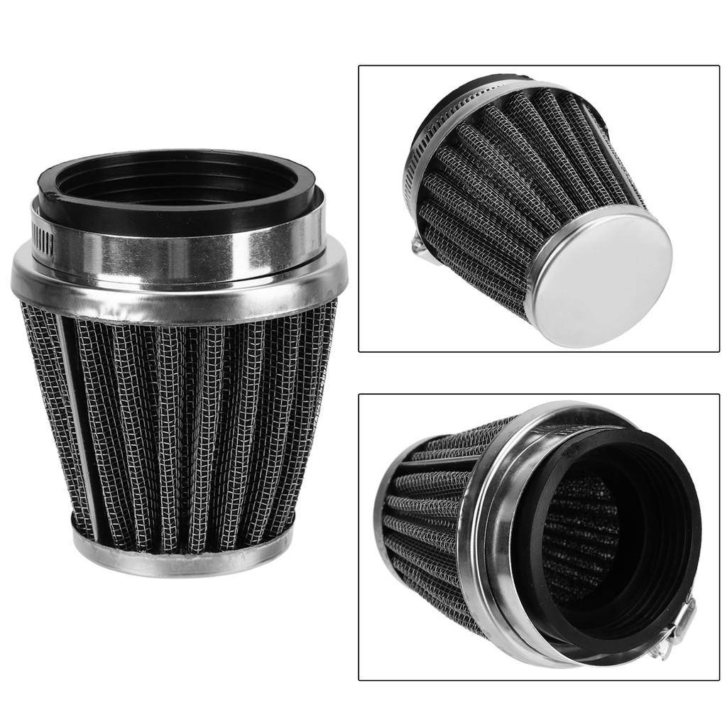 2 Piece Set of 2 Power Filters for Motorcycles Universal Motorcycle Carbon Style Air