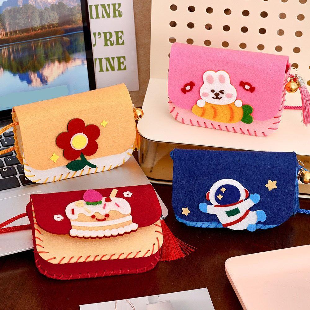 Cartoon Handmade Bag Crafts Art DIY Handbag Gift Crossbody Bag