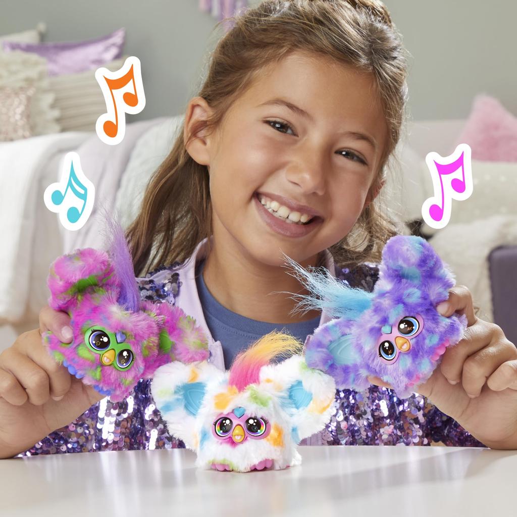 Hasbro Furby Furblets Talky Mini Friend, 45+ Sounds, Furby Language Only, Electric Plush Toy, Ages 6+, Colorful, Authentic Product (G1399)