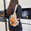 Unisex Crossbody Bag – Korean Minimalist Design Compartment with Water Bottle Holder for Hiking Climbing