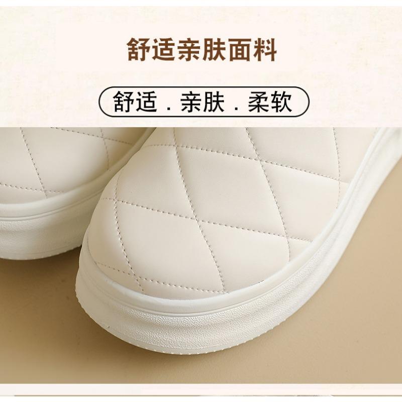 Women S Warm Fleece Lined Thick Sole Elevated Casual Winter Snow Boots