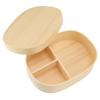 Single Layer Lunch Box Wooden Lunch Container Practical Picnic Box  For Picnics
